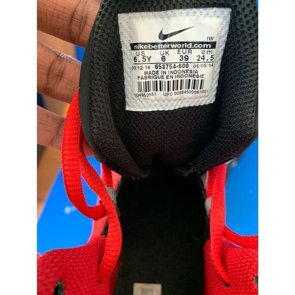 NIKE AIR MAX STUTTER STEP 2, 653754-600, RED/WHITE, YOUTH SIZE 6.5 - Picture 6 of 6